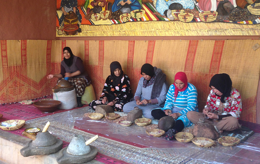Coopérative huile d'argan au Maroc
